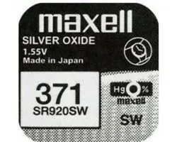 Maxell 371/SR920SW Pile de Montre Bouton Oxyde d'Argent 2 (Deux) Pièces
