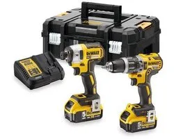 DeWalt DCK266P2T Combiset - Percussion / perceuse sans fil + tournevis à percussion sans fil - 18V 5.0Ah XR Li-ion