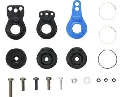 Tamiya 54799 Tuningonderdeel TT-02 Hi-Torque servo-saver set met alu-horn