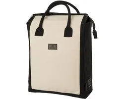 Fastrider Classic - Fietstas - Boodschappentas - 20L - Beige - Waterafstotend Waxed Canvas - Click en Go Systeem - Reflecterende Details