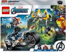 LEGO Marvel Super Heroes Marvel Avengers L’attaque du Speeder Bike des Avengers 76142 - Kit de construction (226 pièces)