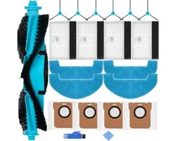 Accessoires voor Proscenic Q8 Max, voor Mova E20 PLUS, voor MONSGA MS1 Max, voor Liectroux M70 Pro Robot Stofzuiger met 1* Hoofdborstel 6*Zijborstels 4*Filters 4*Mop Doeken 4*Stofzakken