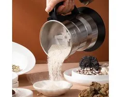 Multifunctionele maalmachine - Graan-, koffie- en kruidenmolen, roestvrij staal, veiligheidsontwerp met open deksel en stopfunctie, perfect voor droge materialen, granen, specerijen, kruiden en koffie