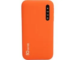 Hotspot mobile 5G haute vitesse de voyage double bande Wi-Fi 6 routeur portable avec emplacement pour carte SIM prend en charge 16 appareils batterie 6100 mAh