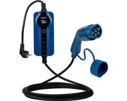 Chargeur domestique mobile voiture électrique - type 2 vers prise EU - Réglable 8-16A - 15 mètres