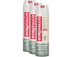 Borotalco Deo Men Invisible Musk Dry Spray 3x150ml