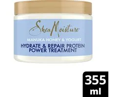 SheaMoisture Manuka Honey & Yoghurt Protein Power Treatment - Hydrate & Répare - sans silicones ni sulfates - 355 ml