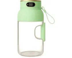 Blender à Go - Smoothie Maker - Rose - Mini Blender Rechargeable - Smoothies et Shakes - Sans Fil et Portable - Mixeur à Fruits - Rechargeable par USB - 1,5 L