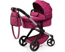 Bayer Design - Xeo combi poppenwagen, bordeaux
