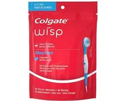 Colgate Wisp Max Fresh Mini Tandenborstels - 24 st