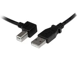 StarTech.com 2 m USB 2.0 A naar linkshoekige B-kabel – M/M