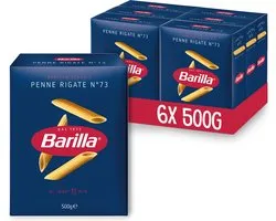 Barilla Penne Rigate - Traditioneel Italiaans - Pasta - 6 x 500g