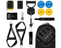 Handy Gym Evolution Elite - Entraînement par volant d'inertie - Système de rail renforcé - Entraînement excentrique