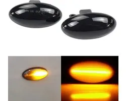 Clignotants LED dynamiques XEOD sur mesure pour Toyota Aygo - Citroën C1 - C2 - C3 - C4 - C5 - C6 - Peugeot 107 - 108 - 1007 - Canbus - Geen d'hyperclignotement - Transparent - 2 Pièces