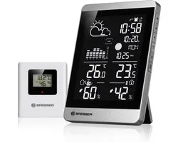 Station météo Bresser - ClimateTemp NDV-NEO - Capteur sans fil - Argent