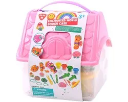 Play Fantasy World Clay Set dans une boîte de rangement, 4 pots en argile
