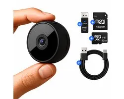 Bastix ® X1 Pro Mini Spy Camera – Verborgen Camera Compact – Spycam – Mini camera – Camerabewaking - Bewegingsdetectie en Nachtzicht - Wifi met App – Draadloos - Incl 32GB Micro SD kaart
