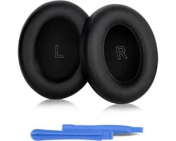Coussinets pour casque Bose QuietComfort (QC) Ultra Wireless, cuir plus doux, isolation acoustique, mousse viscoélastique, épaisseur supplémentaire, noir