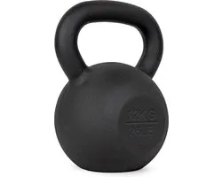 VirtuFit Kettlebell Pro - Kettlebell - Fonte - 12 kg - Noir - Poids de sport - Poignée ergonomique et large - Adapté pour CrossFit & Fitness - Entraînement cardio