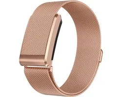 Strap-it Milanese bandje RVS geschikt voor WHOOP 5.0 - Roségoud