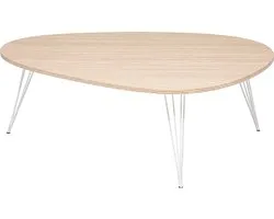 Salontafel Roma 112 x 80 cm Wit