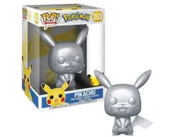 Funko Pop! Games: Pokemon - Pikachu Silver 10 inch #353 [Box conditie 7.5/10]
