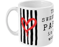 Tasse Mug Cher Papa Du Monde - Design Moderne - Tasses Cadeau - Céramique - Wit