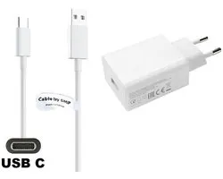 OneOne 22W snellader + 1,5m sterke USB C kabel. Quick Charge lader. Oplader adapter past op Universeel Bang & Olufsen, Blackview, Boox (ONYX), Canon, DJI, Fuji FujiFilm, Gigaset, GoPro, Corsair, JBL