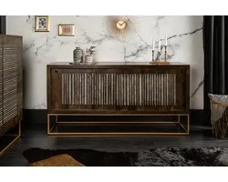 Massief dressoir ON 160cm mangohout met agaatsteen afwerking