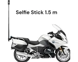 Motor kit Voor Insta360 - Insta360 Motorcycle Mount - Motor bundle Voor Insta360 - Selfie stick 1.5m - Insta360 One X5 X4 X3 X2 X R GO Ace GO3 GO 3s - Zeer duurzaam - Motor mount + Invisible Selfie Stick voor Insta360 One X5