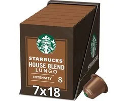 Starbucks by Nespresso capsules House Blend - 7 doosjes x 18 koffiecups - Voordeelverpakking