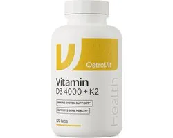Vitaminen - OstroVit Vitamine D3 4000 + K2 100 tabletten - 100 Tabletten