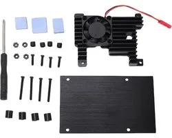 Passive Cooling Case van Aluminium Legering met Ventilator voor Orange PI 3B - Ideaal voor Efficiënte Koeling en Bescherming