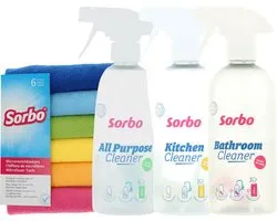 Sorbo Cleaners met Microvezeldoeken Pakket