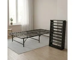 Best Life Lit Pliant 90x200 - Vouwbed - Cadre de Lit Pliable - Lit d'Appoint - Lit 1 Personne