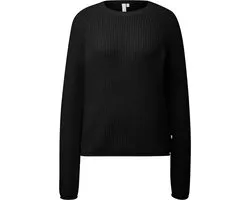 Q/S designed by - Dames pull - Maat S - Vrouwen - ZWART - Acryl
