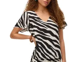 Vero Moda Easy Joy V-neck S/S Shirt Dames - Maat S