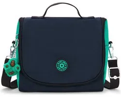 kipling schoudertas Back To School New Kichirou Lunchbox Blue Green Bl donkerblauw