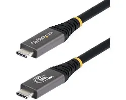 StarTech.com 1,5m USB4 Kabel, 80Gbps, USB-IF Gecertificeerde USB-C Kabel, 240W PD, 8K 120Hz/4K 240Hz, DP2.1, DP80, Thunderbolt 4 Compatibel, USB Type-C Kabel
