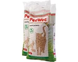 Peewee Houtkorrels - Kattenbakvulling - 2 x 9 kg - Kattensnack