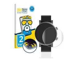 BROTECT - Screenprotector voor Mobvoi Ticwatch E3 - Folie Beschermfolie transparant volledig dekking - 2 Stuks