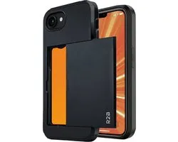 R2B Coque compatible avec iPhone 16e – Étui avec porte-cartes pour 3 cartes – Coque de téléphone avec film protecteur – Modèle Utrecht