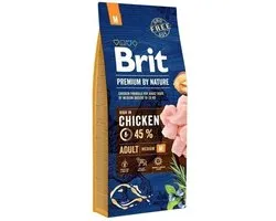 Voer Brit Premium by Nature Medium - Volwassen Appel Kip Maïs - 15 kg