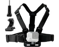 Chesty Borstbandhouder Compatibel met GoPro Hero 13 12 11 10 9, DJI Osmo Action 4/5 Pro, AKASO, Surfola, Jadfezy, Apexcam Action Camera's, Borstbandhouder Chesty Chest Mount Strap Harness'