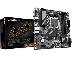 Gigabyte A620M DS3H (rev. 1.0), AMD, Emplacement AM5, AMD Ryzen™ 5, AMD Ryzen 7 7th Gen, AMD Ryzen 9 7th Gen, Emplacement AM5, DDR5-SDRAM, 192 Go