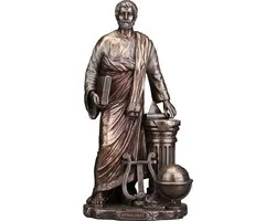 Veronese Design Beeld/figuur - Pythagoras van Samos Griekse Wiskundige - (hxbxd) ca. 27cm x 12,7cm x 10,2cm
