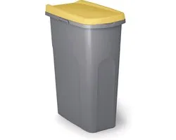 Afvalbak - 'Home System' - afvalscheiding - Prullenbak - Afvalbakje - 40 Liter - Geel