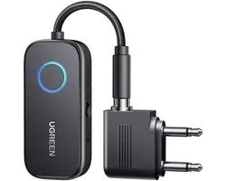 Émetteur/Récepteur/Adaptateur Bluetooth UGREEN | Récepteur/émetteur Bluetooth 5.3 CM672, mini-jack 3,5 mm, 300 mAh + adaptateur avion