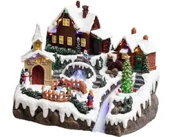 Fééric Lights and Christmas - Verlicht kerstdorp "Camping aan het meer" met animatie