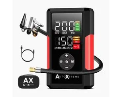 AutoXtreme Air-200 Bandenpomp Auto en Fiets 12V - Compacte Autobanden Pomp Draadloos - Mini Compressor Bandenpomp met Drukmeter - Luchtcompressor en Elektrische Fietspomp 25 L/min